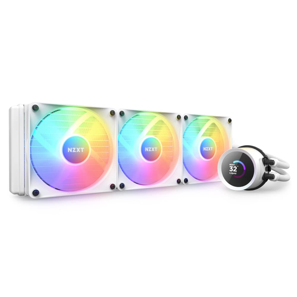 NZXT RL-KR360-W1 Kraken 360 RGB AIO CPU Liquid Cooler White