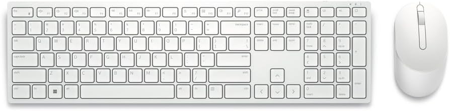 Dell KM5221W Pro Wireless Keyboard and Mouse Combo - White