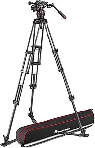 Manfrotto Nitrotech 608 Video Tripod Kit Carbon Fiber Twin Leg