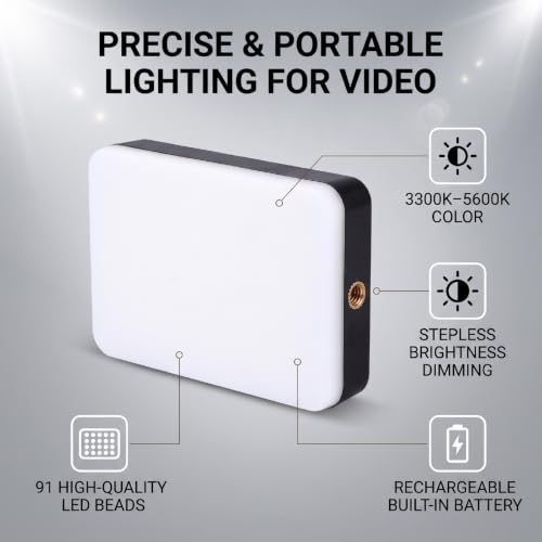 Pomya 91-Bead LED Fill Light with Rotating Cold Shoe Bracket — main product image