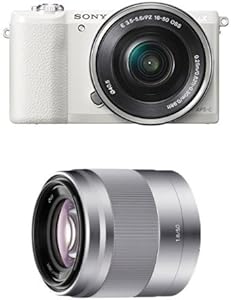 Sony a5100 Alpha Mirrorless Camera with 16-50mm/50mm Lens — main product image