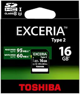 Toshiba SD-X16T2 16GB Exceria SDHC Card 60MB/s