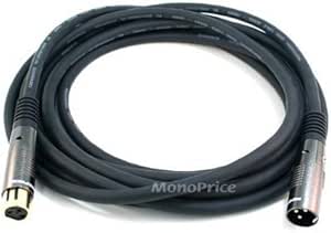 Monoprice MONO-4753-2PK 15ft XLR Male to Female Cable (2 Pack)