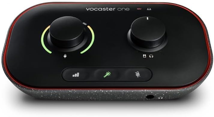 Focusrite AMS-VOCASTER-ONE Podcasting Audio Interface Solo Creator