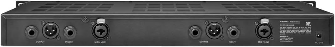 Monoprice 600083 Studio Microphone Preamp 2-Channel 1073-Style