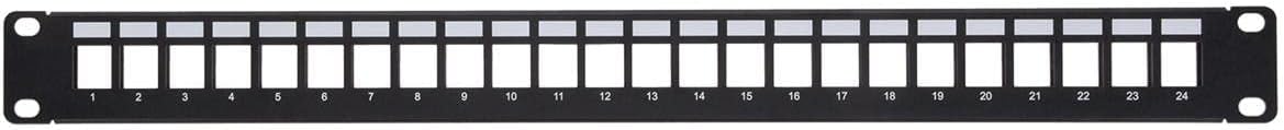 Monoprice 143544 24-Port Shielded Keystone Patch Panel