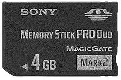 Sony 132313 4GB Memory Stick PRO Duo