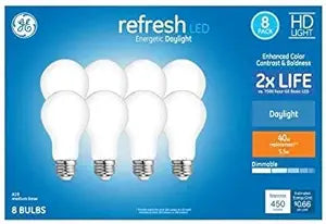 GE 44900 Refresh 40W EQ Daylight Dimmable LED Bulbs 8-Pack — main product image