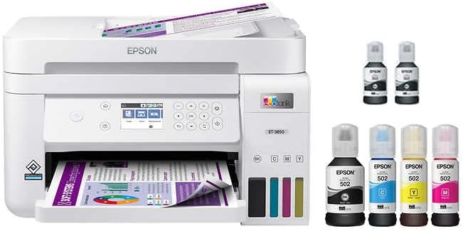 Epson ET-3850 EcoTank Wireless All-in-One Printer USB Cable — main product image