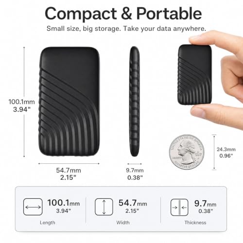 Generic Personalized 1TB Portable USB-C External SSD — main product image