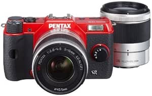 Pentax Q10KIT2RD 12.4MP Compact Mirrorless Camera Zoom Lens Kit