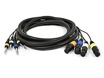 Monoprice 108761 4-Channel TRS Male to XLR Female Snake Cable 10ft