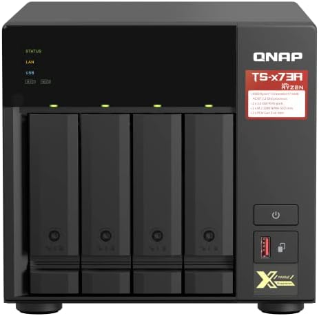 QNAP TS-473A-8G 4-Bay NAS Storage System — main product image