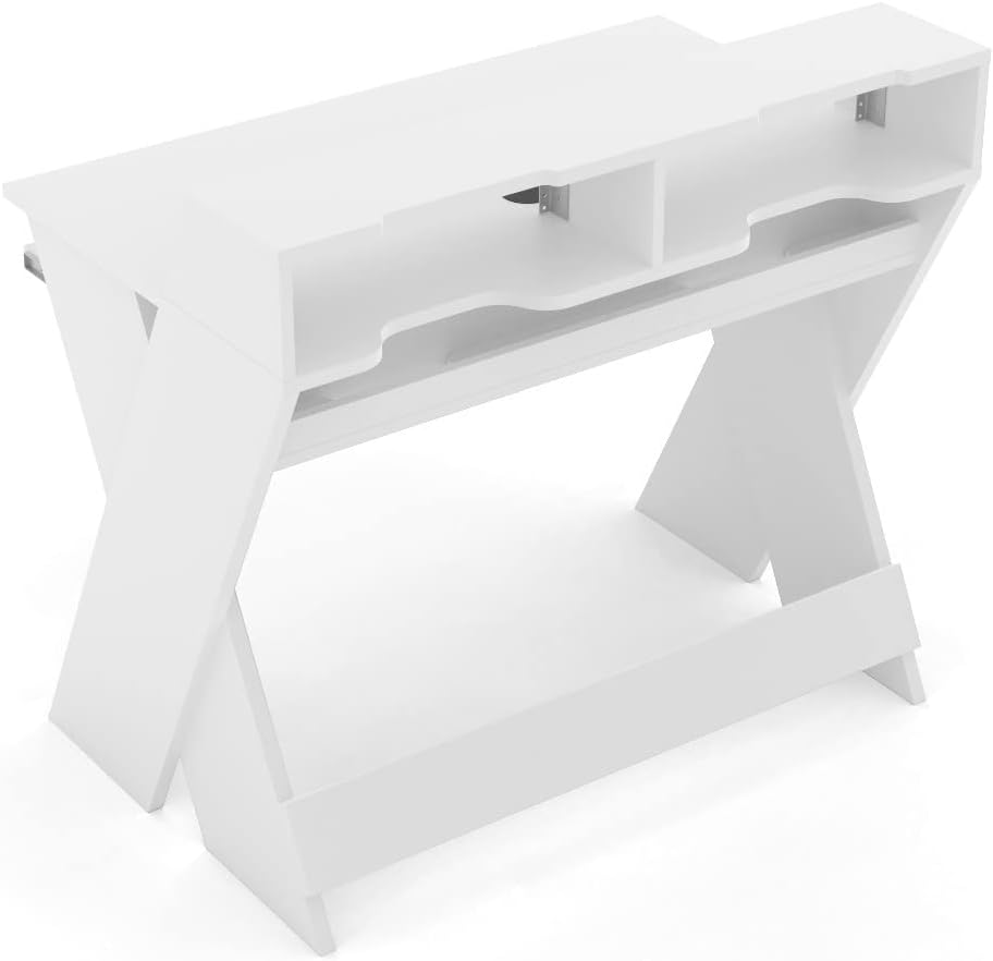 Glorious AMS-SOUND-DESK-COM-WHT Compact Studio Workstation - White