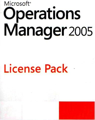 Microsoft 945-00376 MOM Standard Ops Mgmt Lic 2005
