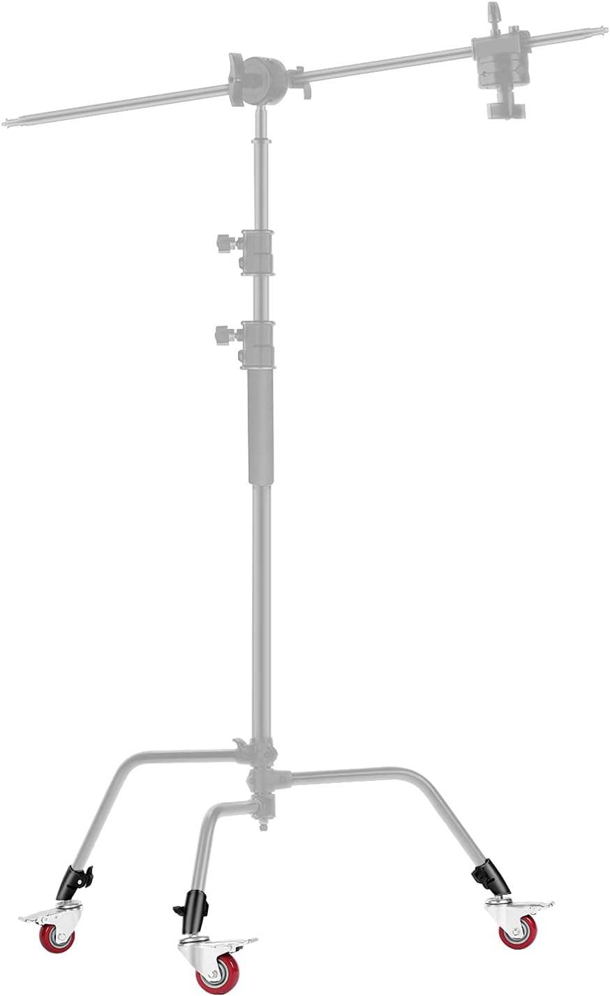 Neewer 10098283 Swivel Castor Wheels for C Stand