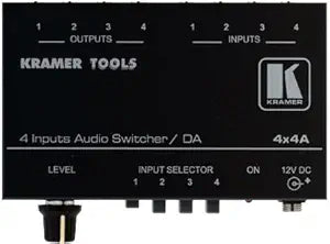 Kramer 4X4A 4x1 Audio Switcher Distribution Amplifier — main product image