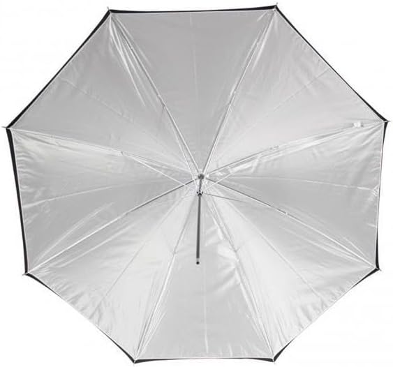 Westcott 2016 45" White Satin Black Cover Umbrella
