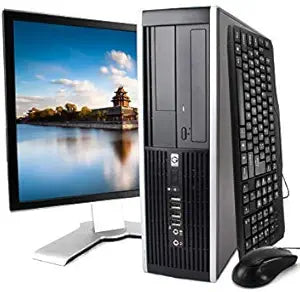 HP Elite i5 Desktop PC 19-inch LCD, 128GB SSD, Windows 10 — main product image