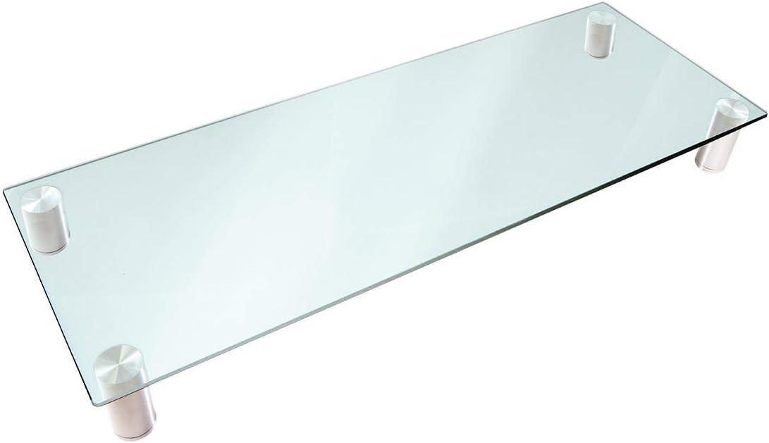 Monoprice 116356 Multimedia Riser Glass Desktop Monitor Stand