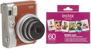 Fujifilm Instax Mini 90 Instant Camera Film Bundle