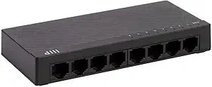 Monoprice 141711 8-Port Fast Ethernet Unmanaged Network Switch — main product image