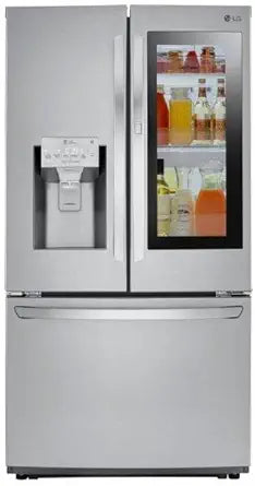 LG lfxc22596s 22 cu.ft. Stainless Smart Counter-Depth Refrigerator — main product image