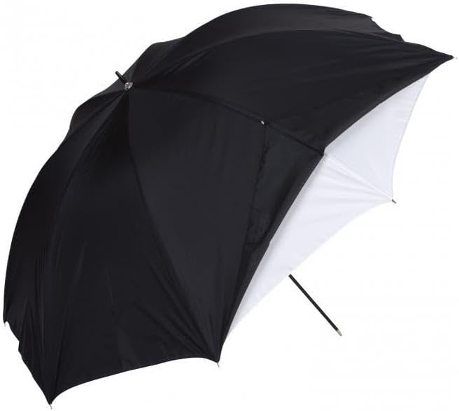 Westcott 2016 45" White Satin Black Cover Umbrella