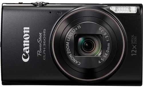 Canon Elph 360 HS Digital Camera Bundle Renewed