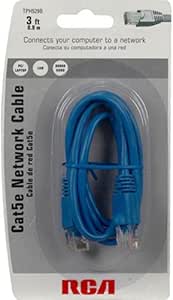 RCA TPH529BR 3-Feet Cat5e Ethernet Cable Blue — main product image