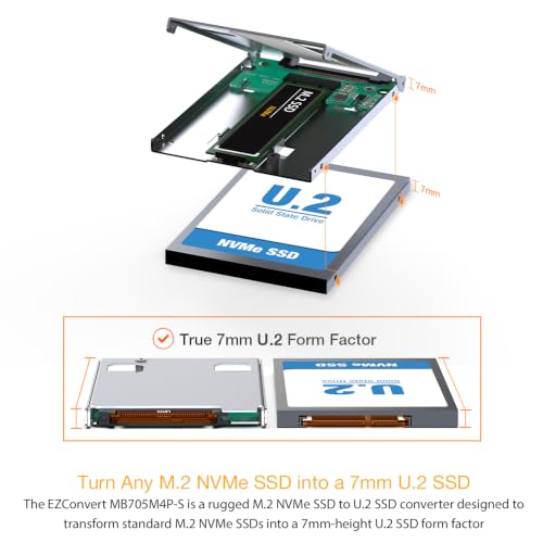 ICY DOCK EZConvert M.2 NVMe to U.2 SSD Adapter Bracket — main product image