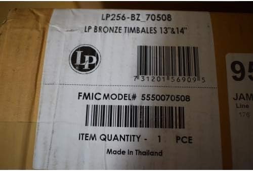 Latin Percussion LP256-BZ Tito Puente 13" & 14" Bronze Timbales