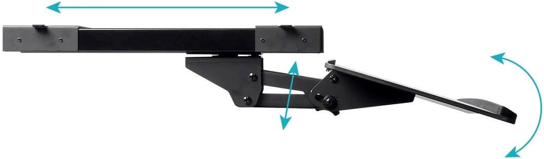 Monoprice 124639 Adjustable Ergonomic Keyboard Tray - Black