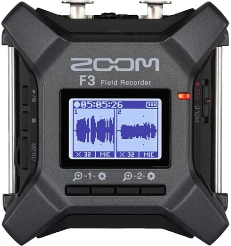Zoom F3 Professional Field Recorder - 32-Bit Float, 2 XLR, Bundle