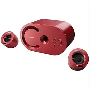 Sony SRSD25/RED PC 2.1 Speakers - Red Computer Audio