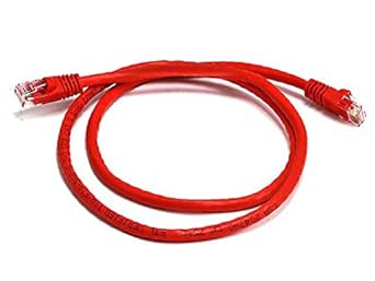 Monoprice 102297 Cat6 Red Ethernet Cable 3ft