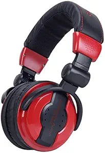 American Audio HP550 Lava Red DJ Headphones with Extra Earpads — main product image