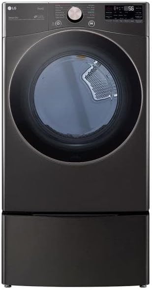 LG DLEX4000B 7.4 cu. ft. Smart Electric Dryer - Black Steel — main product image