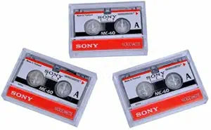 Sony PRT-PC-9343983 MC-60 Microcassette Tapes - 3 Pack