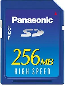 Panasonic RPSD256BU1A 256MB SD Memory Card — main product image