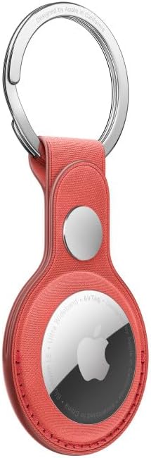 Apple AirTag FineWoven Key Ring - Coral - Holder Only