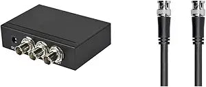 Monoprice 3G SDI 2x1 Switch HD-SDI RG6 BNC Cable