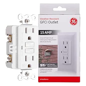 GE 40687 15A GFCI Tamper/Weather Resistant Receptacle — main product image