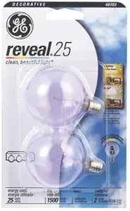 GE 48703 25 Watt G16.5 REVL Bulb — main product image