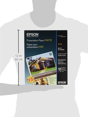 Epson S041062 Presentation Paper Matte 8.5x11 (100)