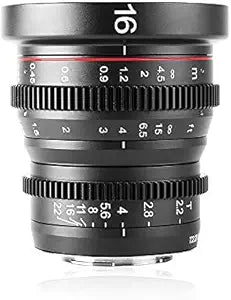 Meike MK 16mm T2.2 MFT Manual Focus Cine Lens