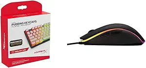 HyperX Pudding Keycaps - White - Double Shot PBT - RGB Enhanced