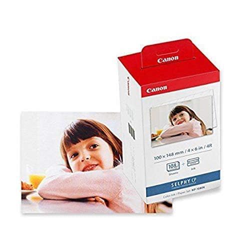 Canon B0721C5XTW KP-108IN Color Ink Paper Set 3-Pack
