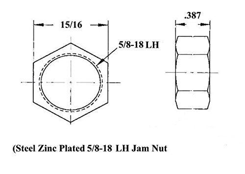 QSC 5/8 X 5/8-18 Economy 4-Link Rod End Kit
