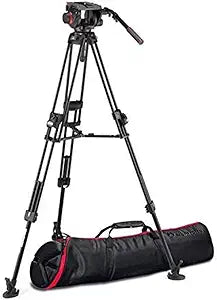 Manfrotto 509HD Pro Fluid Video Head Tripod Kit Aluminum